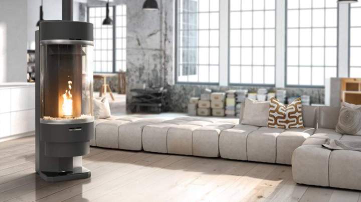 Poêle à bois design La Charité-sur-Loire